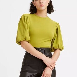 LEVIS CAPOLA PUFF SLEEVE BLOUSE